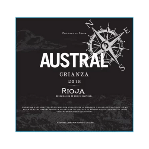 Austral 2018 Crianza Tempranillo, Rioja, Spain