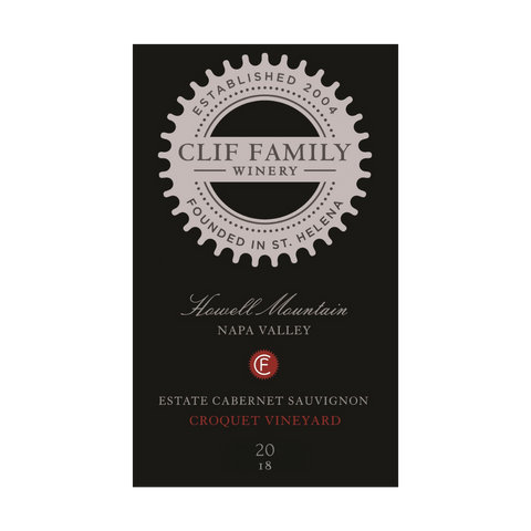 2018 Clif Family Winery Estate Cabernet Sauvignon, Croquet Vyd, Howell Mtn