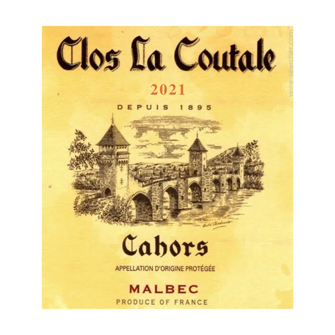 Clos La Coutale 2021 Cahors Malbec, France