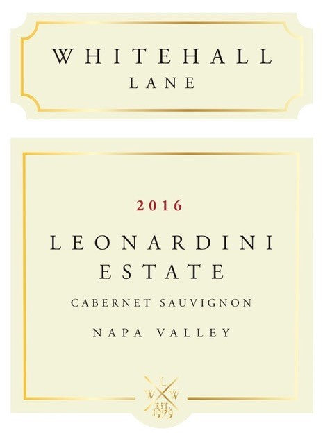 2016 Whitehall Lane Winery Cabernet Sauvignon, Leonardini Estate, Napa Vly