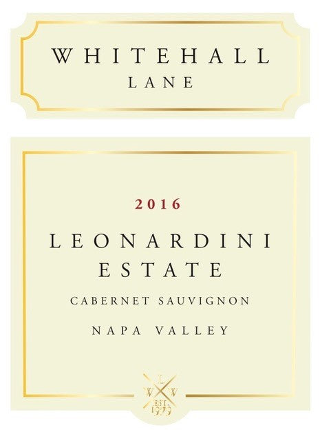 Whitehall Lane Winery 2016 Cabernet Sauvignon, Leonardini Estate, Napa Vly