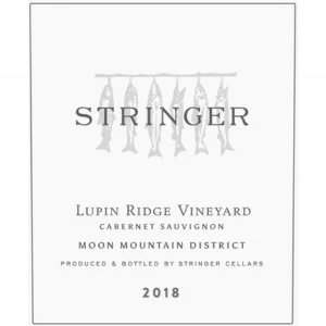 Stringer Cellars 2018 Lupin Ridge Vineyard Moon Mountain District Sonoma County Cabernet Sauvignon