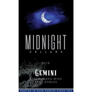 Midnight Cellars 2019 Paso Robles Gemini Reserve Red