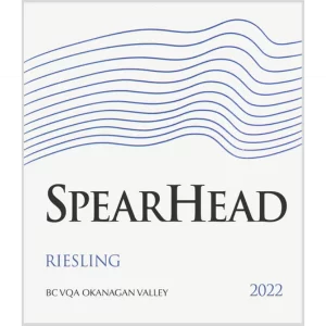 Spearhead Winery 2022 Okanagan Valley Canada Riesling