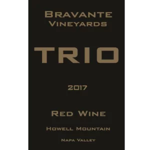 Bravante Vineyards 2017 Estate Howell Mountain Napa Valley TRIO Red