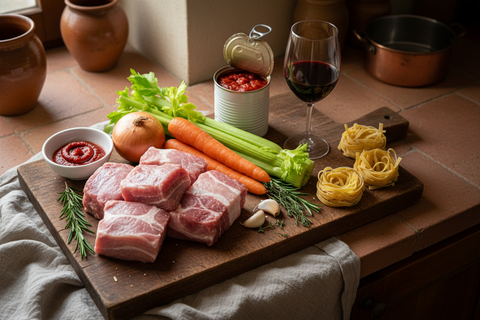 Andis Wines' Braised Pork Ragu with Tagliatelle
