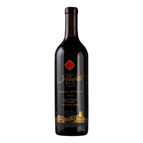 2018 Allegretto Cabernet Sauvignon Willow Creek Vineyard Paso Robles CA