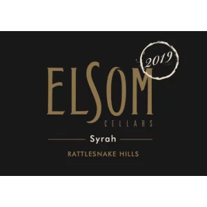 2019 Elsom Cellars  Rattlesnake Hills Washington Syrah