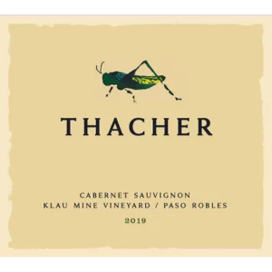 2019 Thacher Winery & Vineyard Cabernet Sauvignon, Klau Mine Vyd, Paso Robles