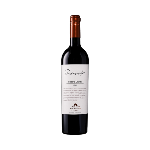 Andeluna Cellars Pasionado Cuatro Cepas Red Blend Mendoza Argentina 2010