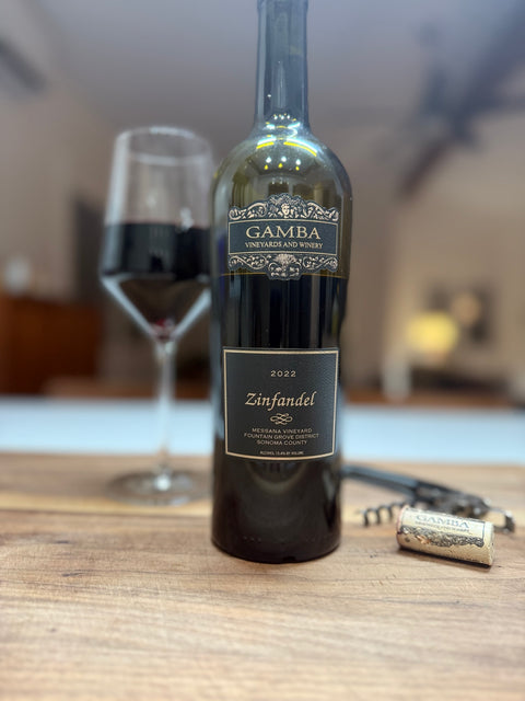 Gamba Vineyards and Winery Messana Vineyard Zinfandel Fountain Grove District Sonoma County CA 2022