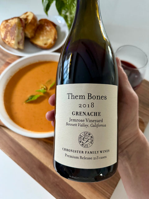 Chronister Family Wines "Them Bones" Jemrose Vineyard Grenache Sonoma County CA 2018