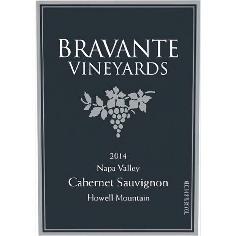 2014 Bravante Vineyards Howell Mountain Napa Valley Cabernet Sauvignon