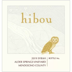 2019 Hibou Syrah, Alder Springs Vyd, Mendocino County