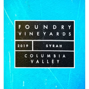 Foundry Vineyards 2019 Columbia Valley Washington Syrah